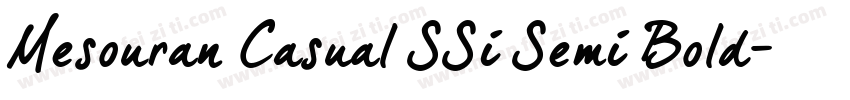 Mesouran Casual SSi Semi Bold字体转换